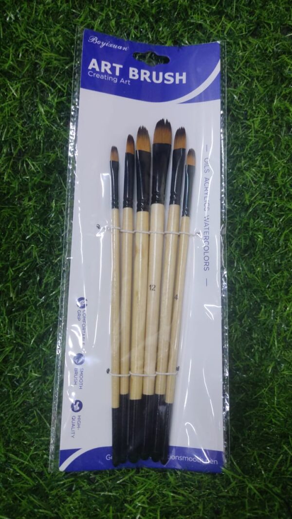 Pincel Redondo De Madera