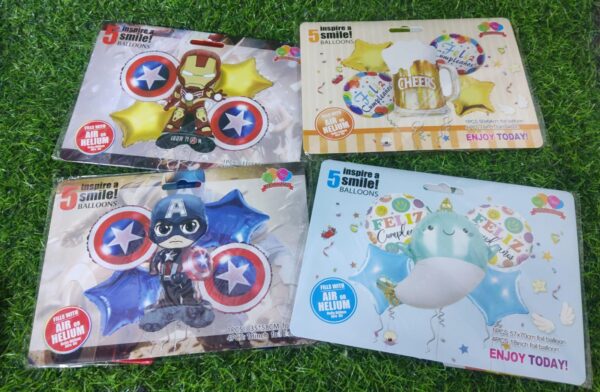 Set Globo Personajes En Blister