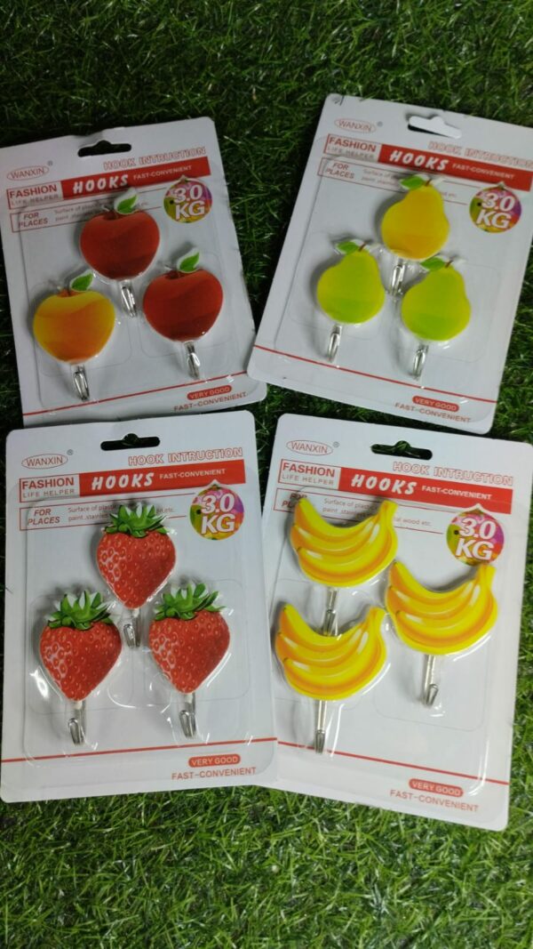 Ganchos Adhesivos Frutas