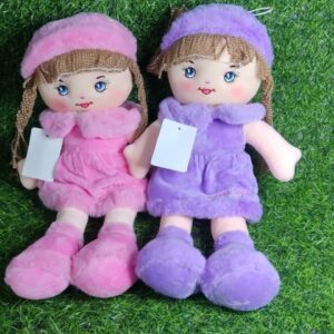 Muñeca De Trapo Con Vestido y Gorro