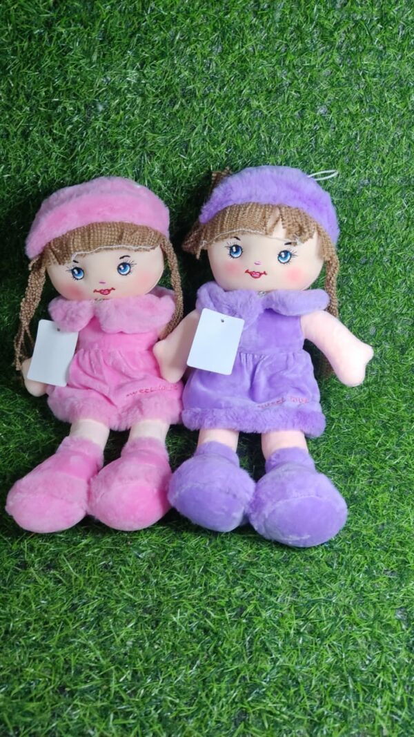 Muñeca De Trapo Con Vestido y Gorro
