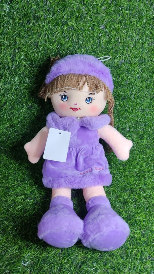 Muñeca De Trapo Con Vestido y Gorro - Imagen 2