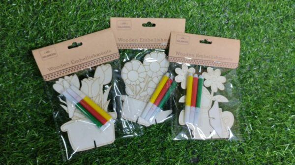 Figuras Flores De Madera Para Pintar