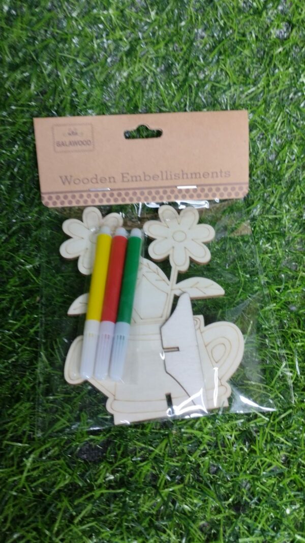 Figuras Flores De Madera Para Pintar - Imagen 4
