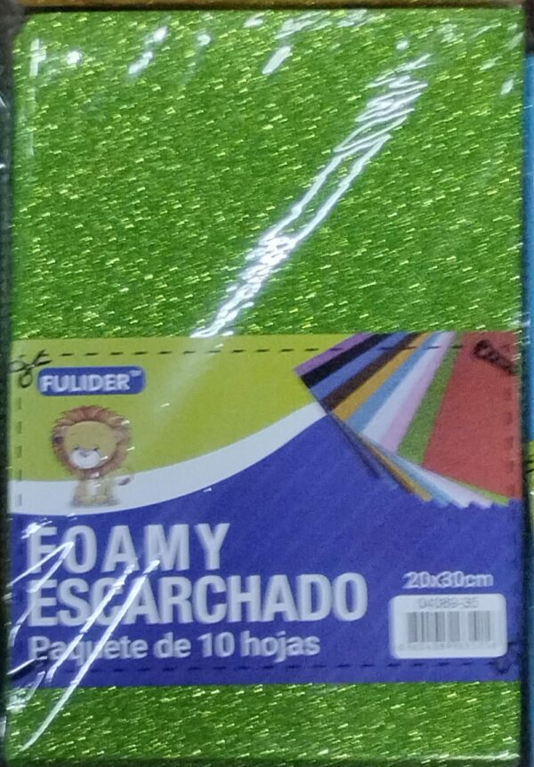 Foamy A4 Escarchado Fulider - Imagen 8