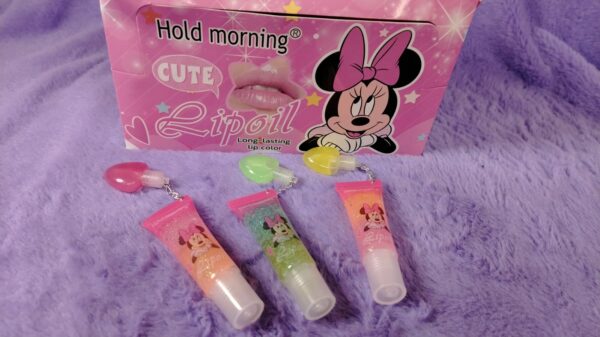 Brillo Labial Minnie Con Llavero