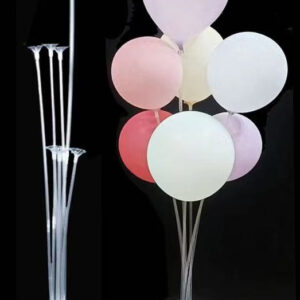 Base Transparente Con 7 Portaglobos