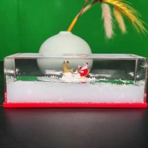 Nav Adorno De Agua Con Santa