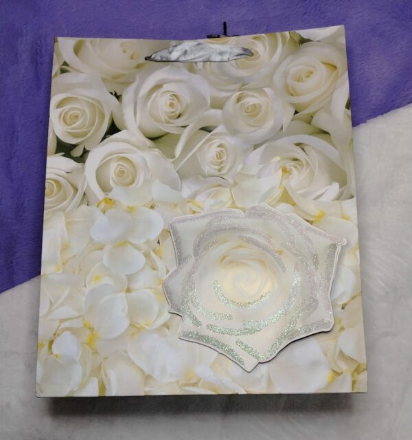 Bolsa De Regalo Con Relieve Rosa - Imagen 2