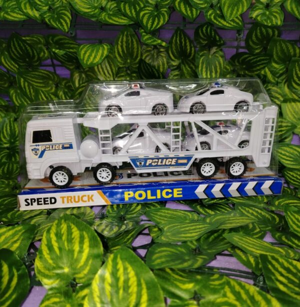 Camion De Policia Con Patrullas