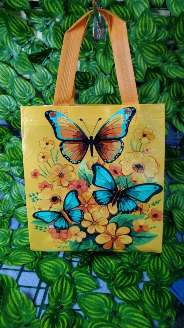 Bolsa de Compra Estampada Mariposas - Imagen 5
