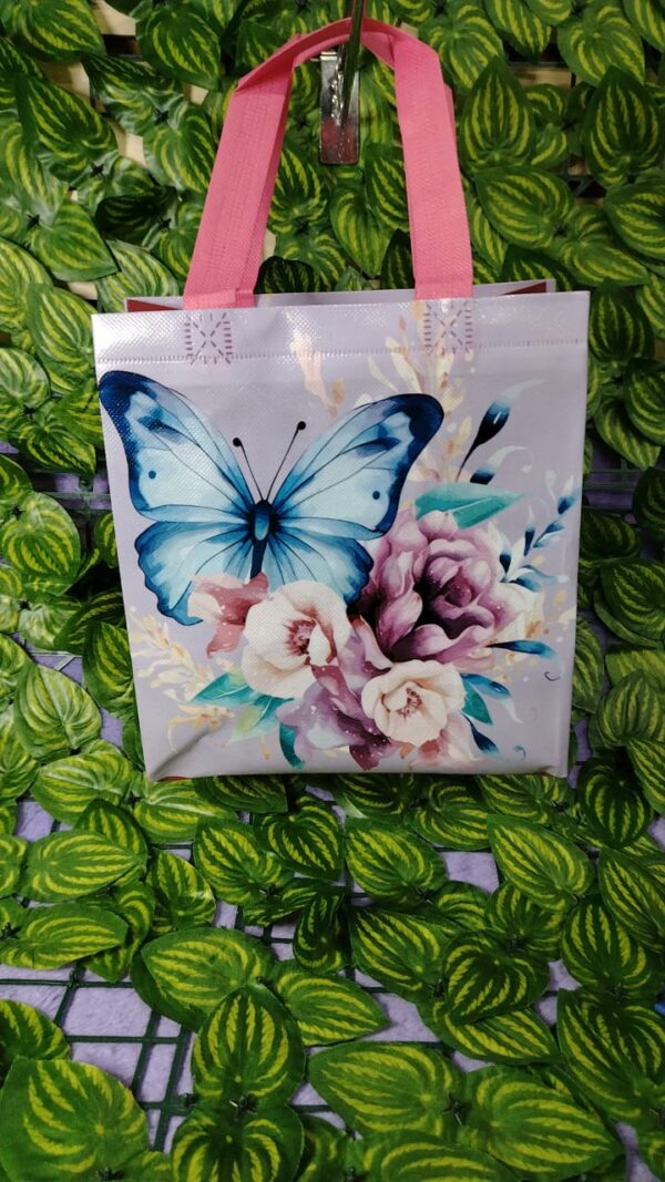 Bolsa de Compra Estampada Mariposas - Imagen 3