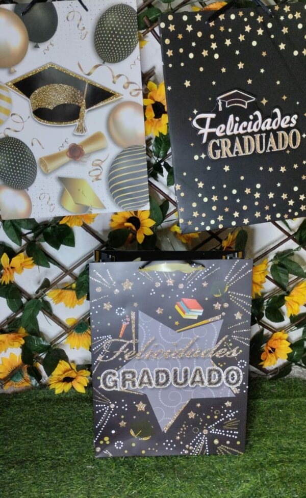 Bolsa de Regalo Con Escarcha Graduación 