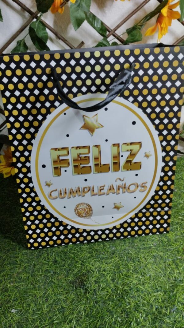 Bolsa De Regalo Con Escarcha Feliz Cumpleaños - Imagen 4