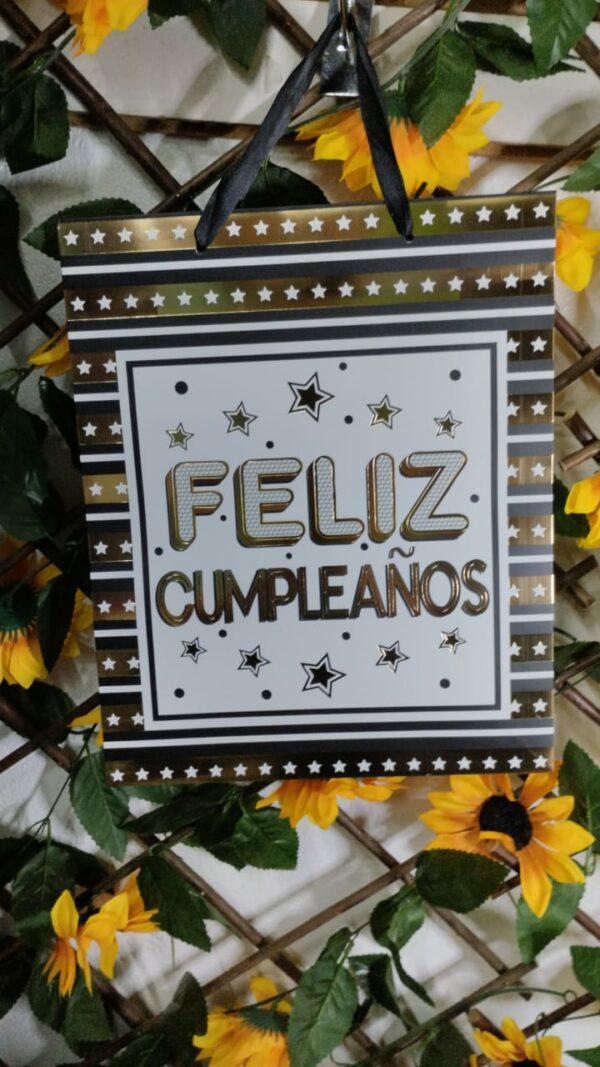 Bolsa De Regalo Con Escarcha Feliz Cumpleaños - Imagen 2