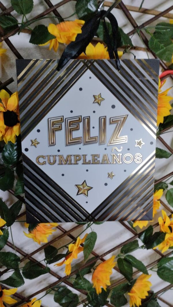 Bolsa De Regalo Con Escarcha Feliz Cumpleaños - Imagen 3