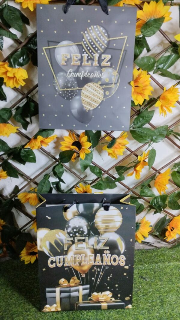 Bolsa De Regalo Con Escarcha Feliz Cumpleaños