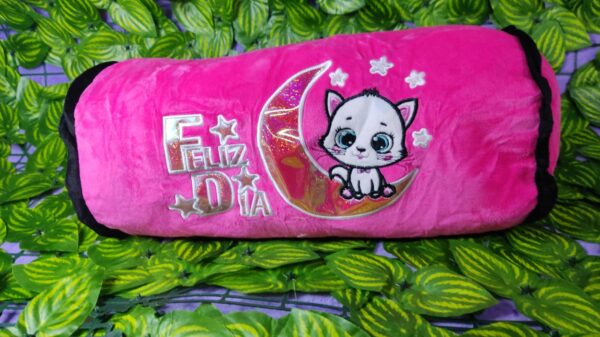 Almohada Cilindro Feliz Dia  - Imagen 3