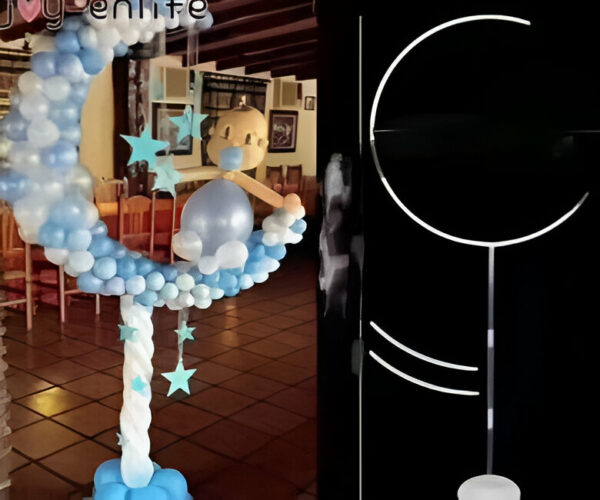 Base Media Luna Para Globos