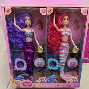 Muñeca Sirena Con Cola De Lentejuelas