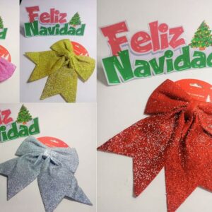 Nav Lazo Brillante Con Bolitas Decorativo