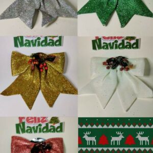 Nav Lazo Decorativo Con Escarcha
