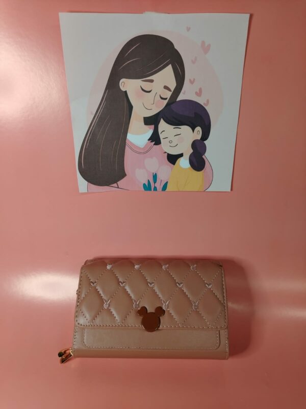 Billetera De Mujer Rectangular Hebilla Mickey - Imagen 5