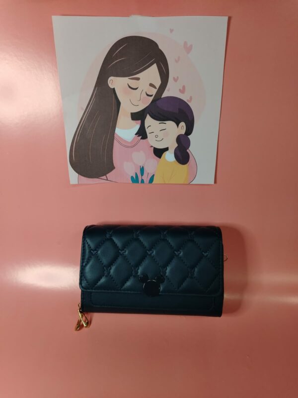 Billetera De Mujer Rectangular Hebilla Mickey - Imagen 3