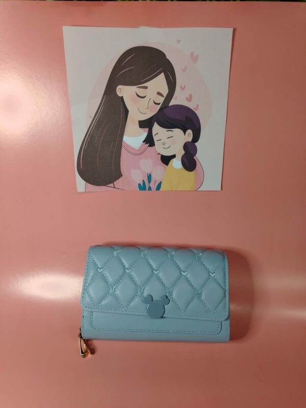 Billetera De Mujer Rectangular Hebilla Mickey - Imagen 2