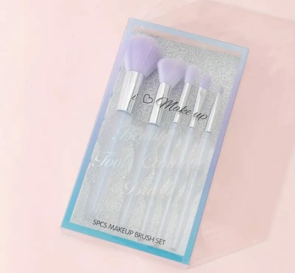 Brochas De Maquillaje Mango Escarchado