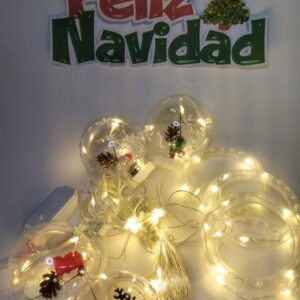 Nav Luces De Cadena Círculos Y Esferas Rellenas 