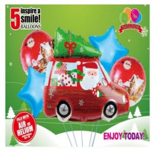 Nav Set De Globos Carro Navideño 