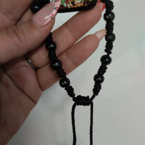 Pulsera Religiosa De Madera Con Imagen