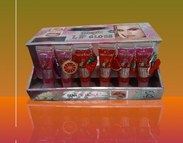 Brillo Labial Escarchado Con Llavero