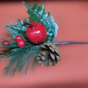 Nav Rama Con Frutos Rojos Manzana Y Piña De Pino