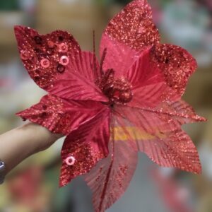 Nav Pastora Con Puntas Escarchadas Rojo