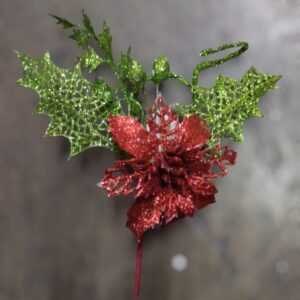 Nav Flor Escarchada Bicolor Con Flores