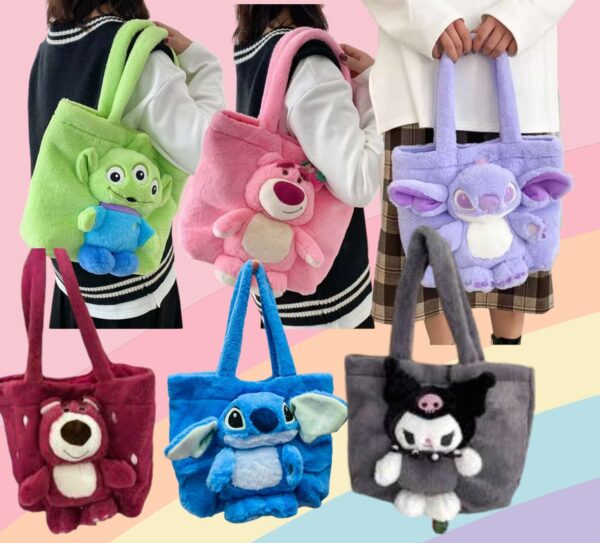 Bolso De Peluche Personajes