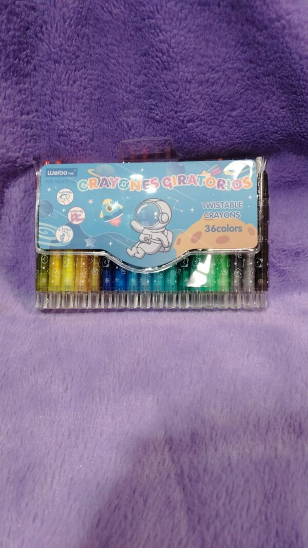Crayones Giratorios En Blister 36