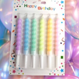 Candela De Cumpleaños Twister En Blister