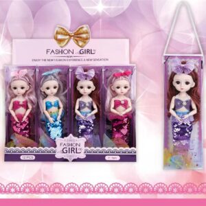 Muñeca En Caja Fashion Girl Enagua De Lentejuelas