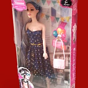 Muñeca En Caja Vestido Gala Con Brillos