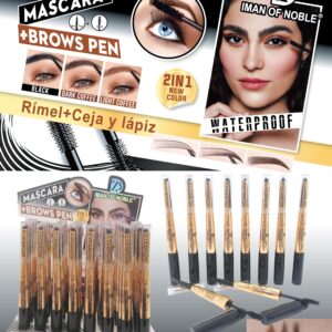 Mascara De Pestañas Con Lápiz Para Cejas