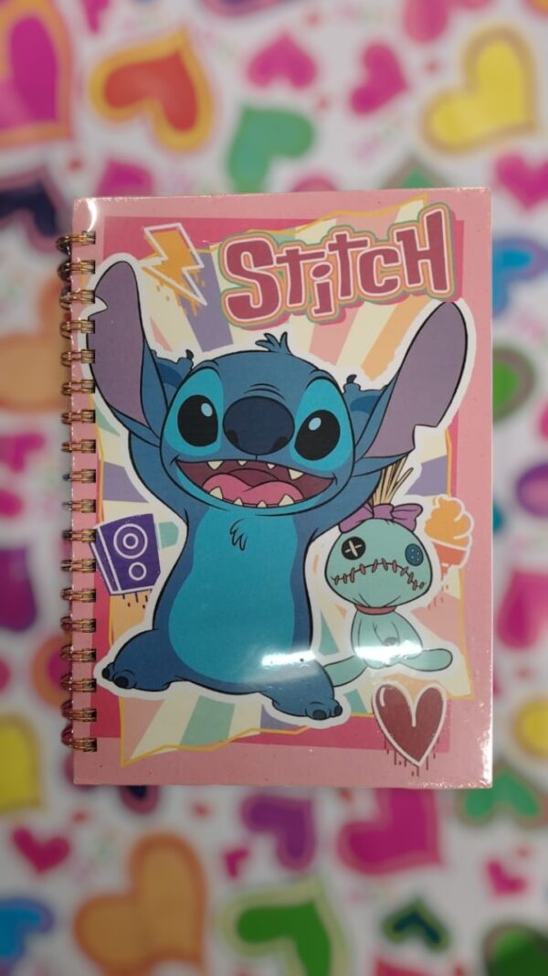 Libreta Stitch Resortes Pasta Dura  - Imagen 4