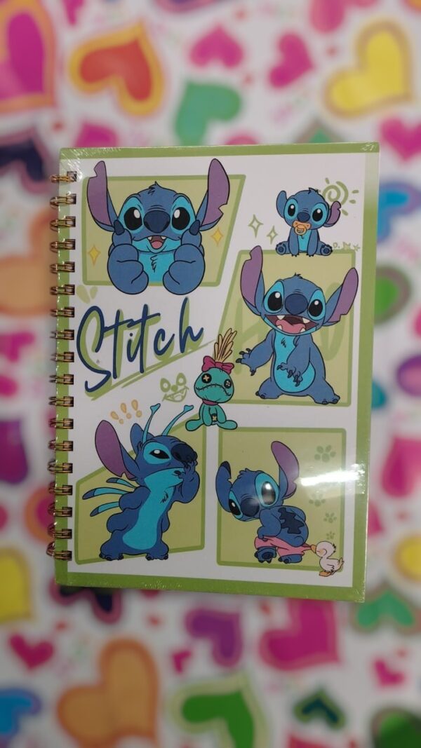 Libreta Stitch Resortes Pasta Dura  - Imagen 6