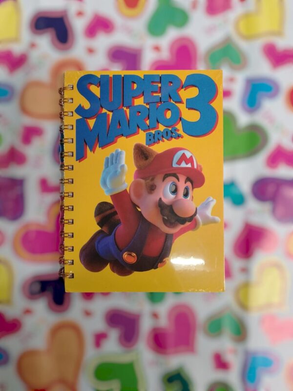 Libreta Pequeña Mario Bros Con Pasta Dura 