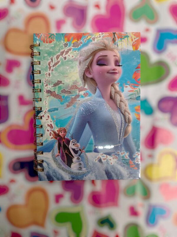 Libreta Pequeña Frozen Con Pasta Dura 