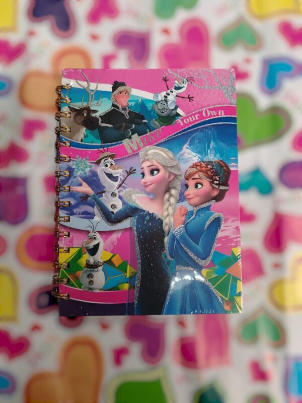 Libreta Pequeña Frozen Con Pasta Dura  - Imagen 3