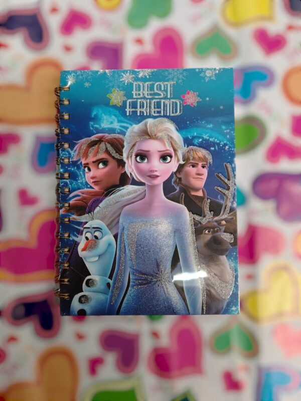 Libreta Pequeña Frozen Con Pasta Dura  - Imagen 5