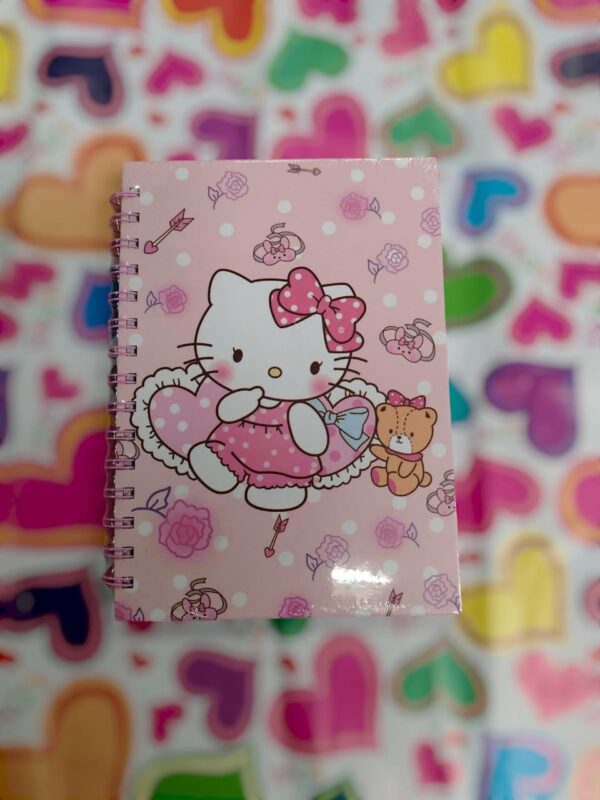 Libreta Pequeña Hello Kitty Con Pasta Dura  - Imagen 3